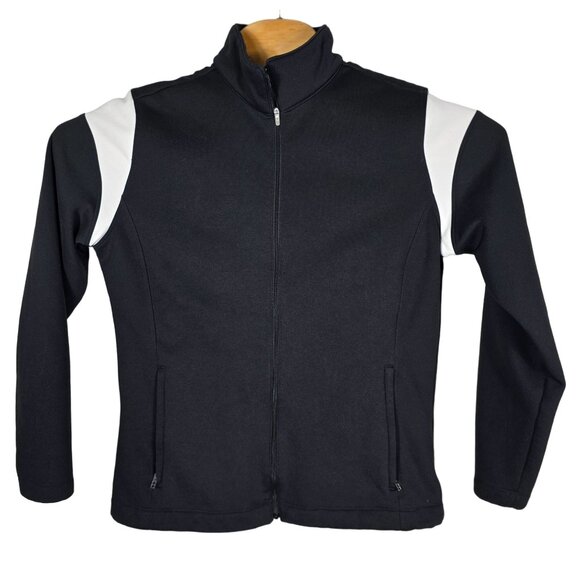 Nike Golf Full Zip Jacket Polyester Medium Men's Navy Blue Long Sleeves - Picture 1 of 8